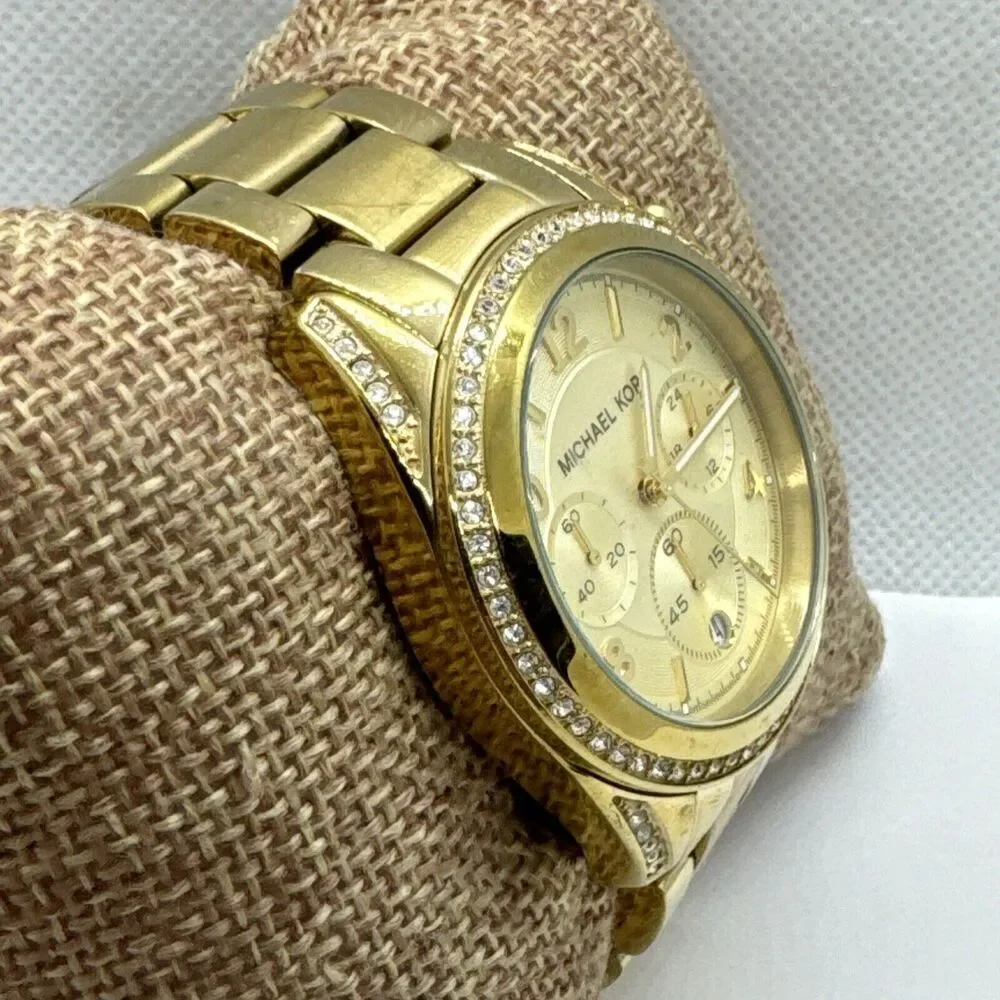 Michael Kors Blair MK5166 Women's Gold Stainless Steel Analog Dial Watch JNA591
